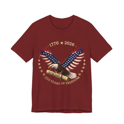 1776–2026 Eagle Patriotic Tee – 250 Years of Freedom