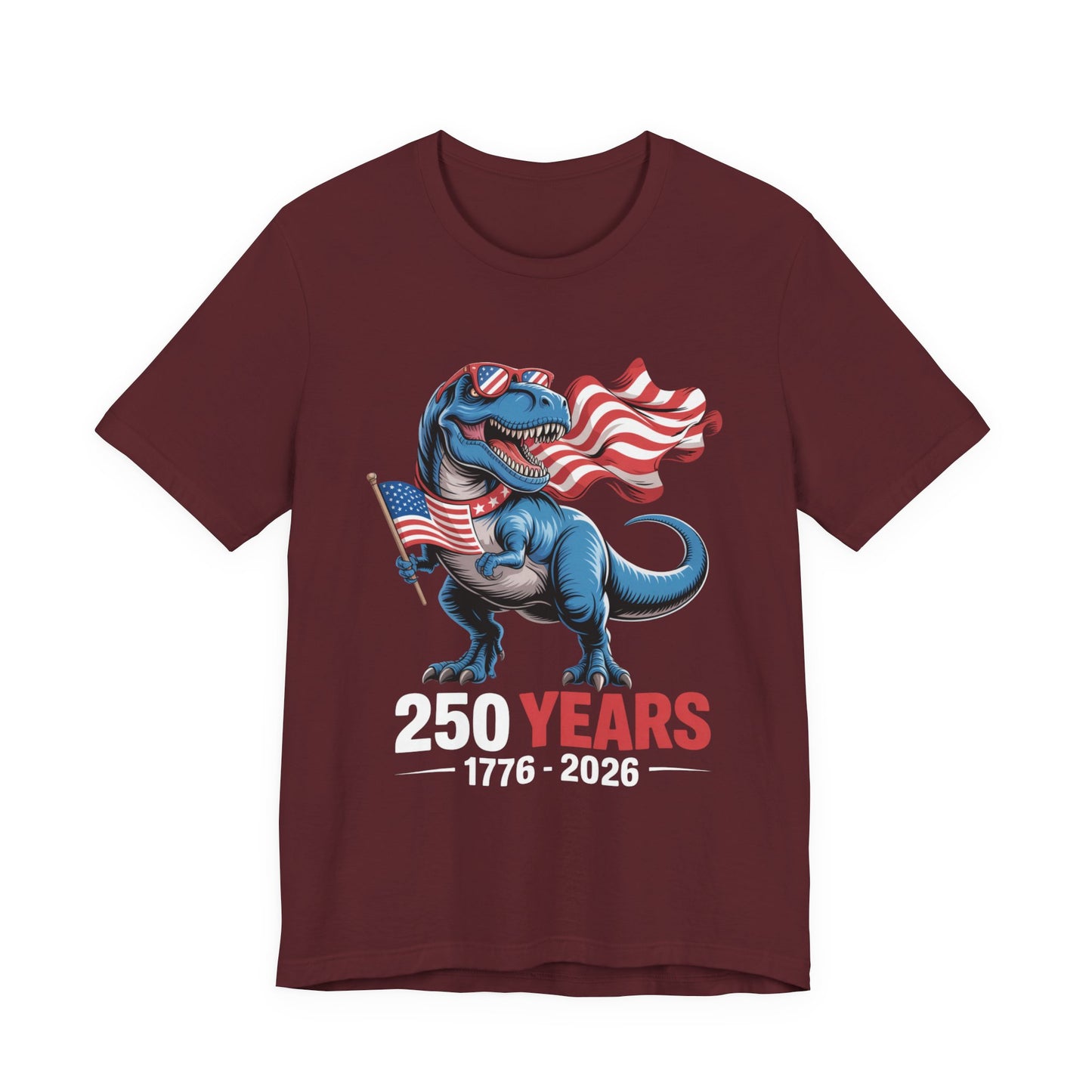 America 250 T-Rex Patriotic Tee 1776-2026