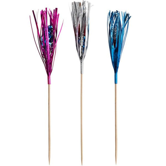 USA Cake Decorating Bundle - Sparkler Picks, Flag Picks & Sprinkles Set