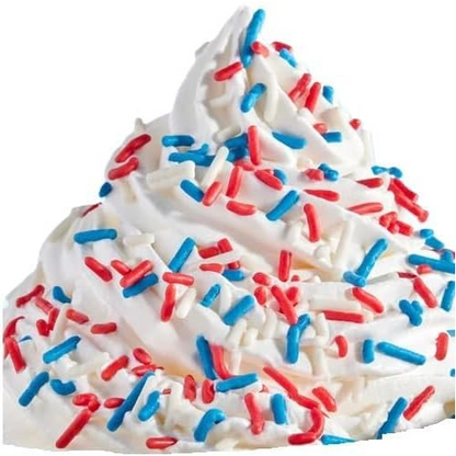 Patriotic Cake Decorating Bundle - USA Flag Picks & Red White Blue Sprinkles Set