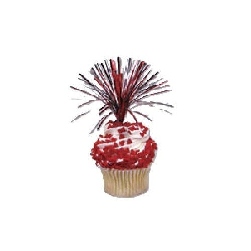 Patriotic Cake Decorating Bundle - USA Flag Picks & Red White Blue Sprinkles Set
