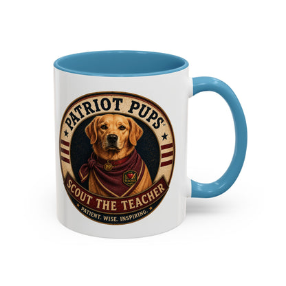 Scout the Teacher Accent Mug | Patriot Pups™ | Patient. Wise. Inspiring