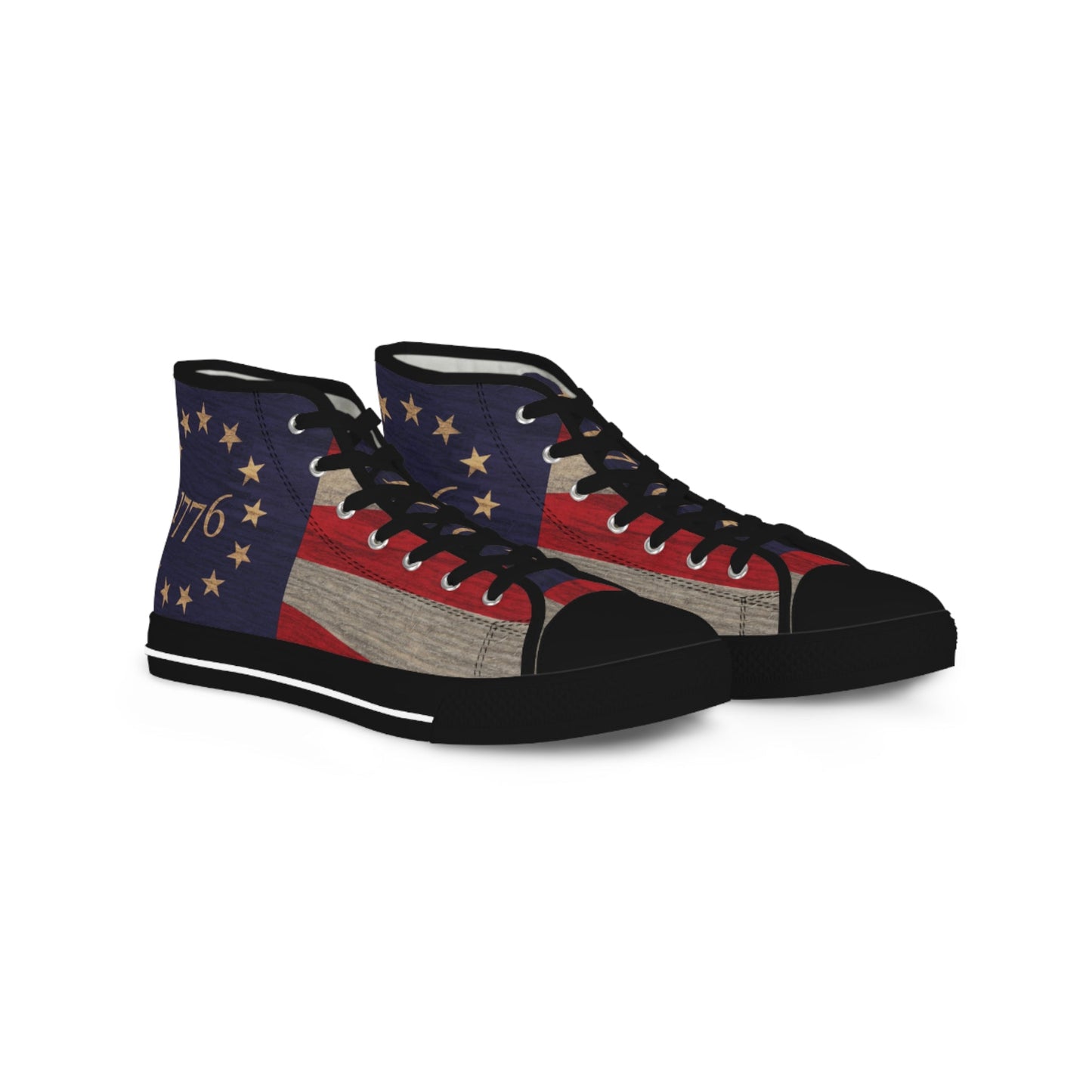 Men's Betsy Ross Flag High-Top Sneakers | Shop250America