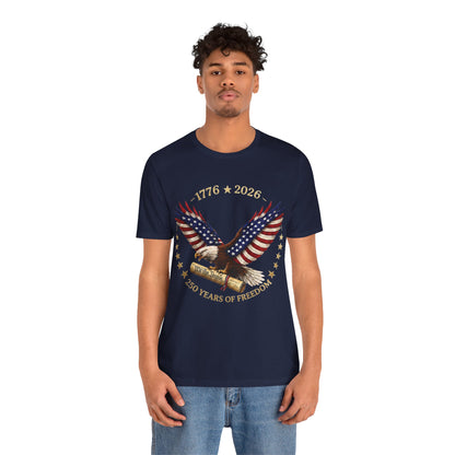 1776–2026 Eagle Patriotic Tee – 250 Years of Freedom