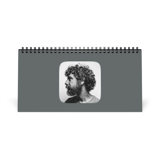 Desktop Calendar — Vintage Passport Boarding-Style Desk Calendar