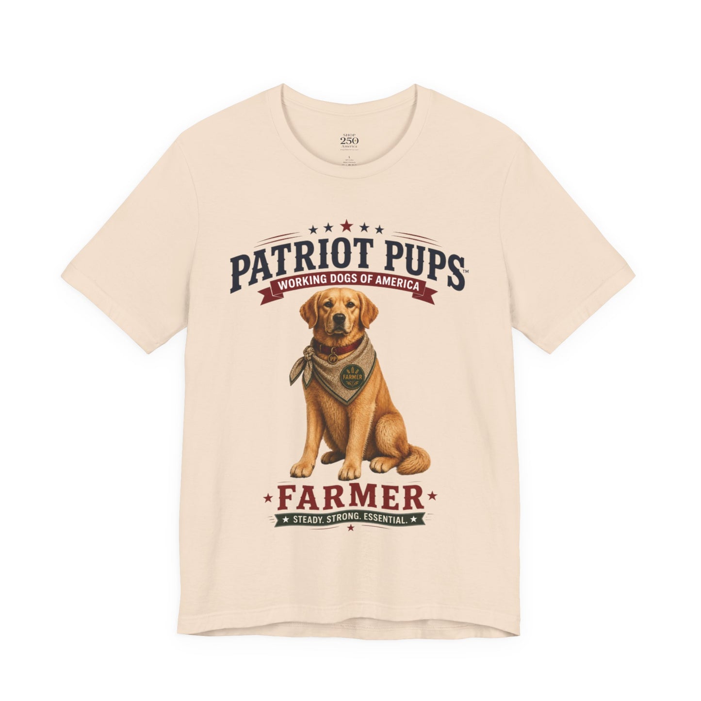 Scout the Farmer T-Shirt | Patriot Pups™ | Steady. Strong. Essential.