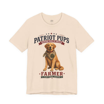 Scout the Farmer T-Shirt | Patriot Pups™ | Steady. Strong. Essential.