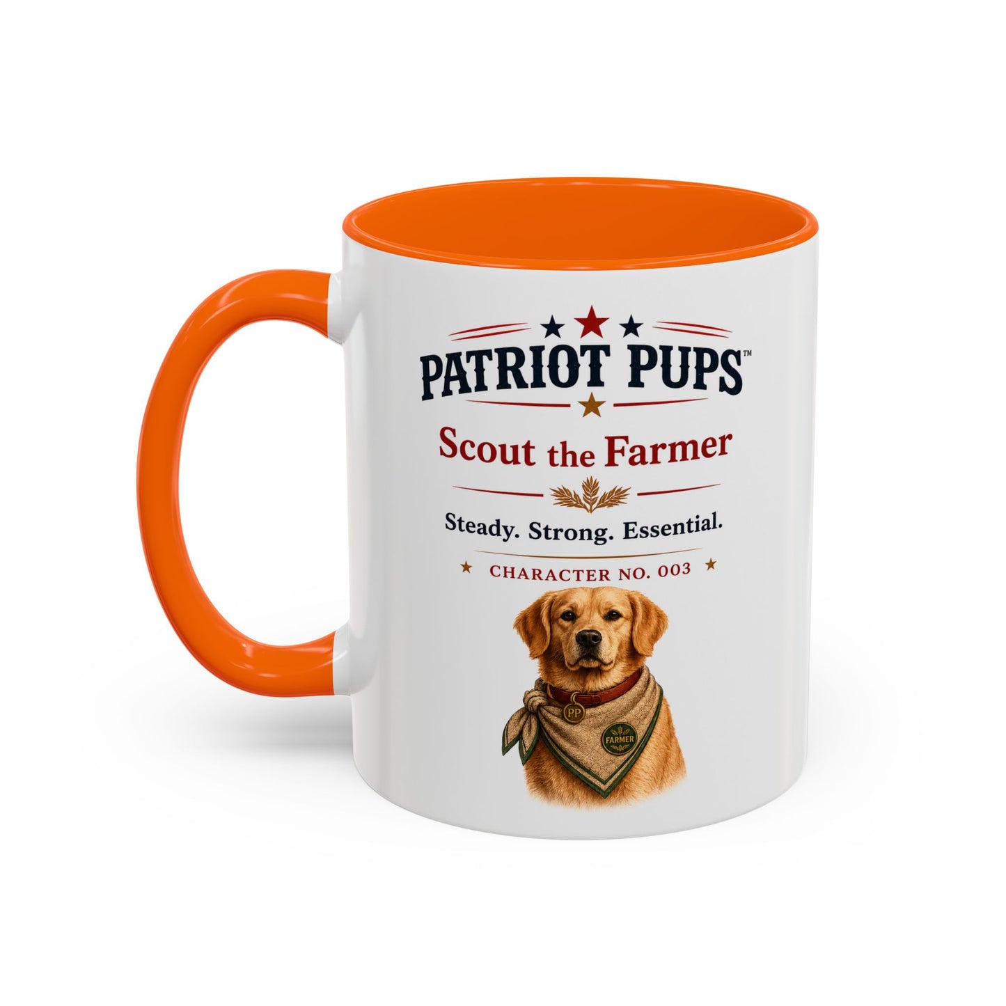 Scout the Farmer Coffee Mug | Patriot Pups™ | Steady Strong Essential
