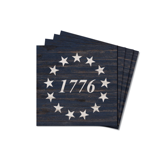 Collective - 1776 Coaster Set - Blue