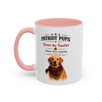 Scout the Teacher Accent Mug | Patriot Pups™ | Patient. Wise. Inspiring
