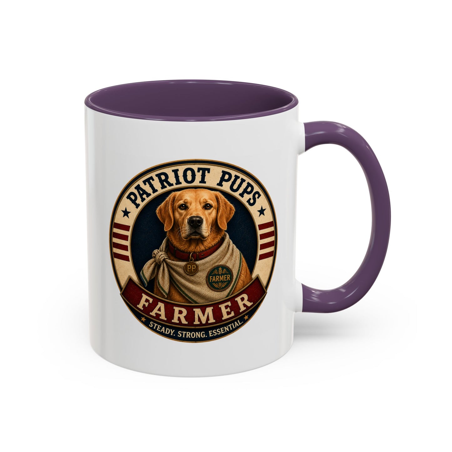 Scout the Farmer Coffee Mug | Patriot Pups™ | Steady Strong Essential