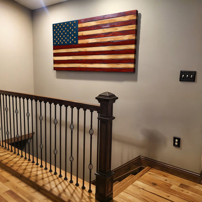 Old Glory American Flag Wall Art II – Patriotic Canvas Decor