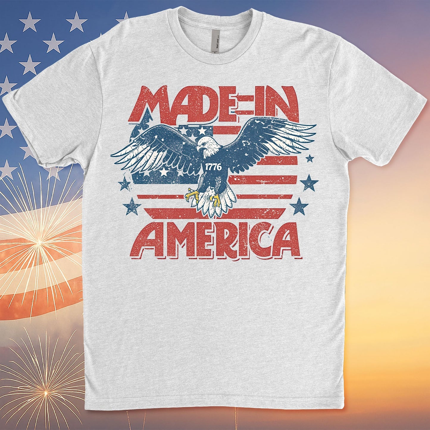 Made In 1776 America Shirt | 4th Of July Sublimation T-Shirt | Patriotic Shirt | Independence Day Tee 682309