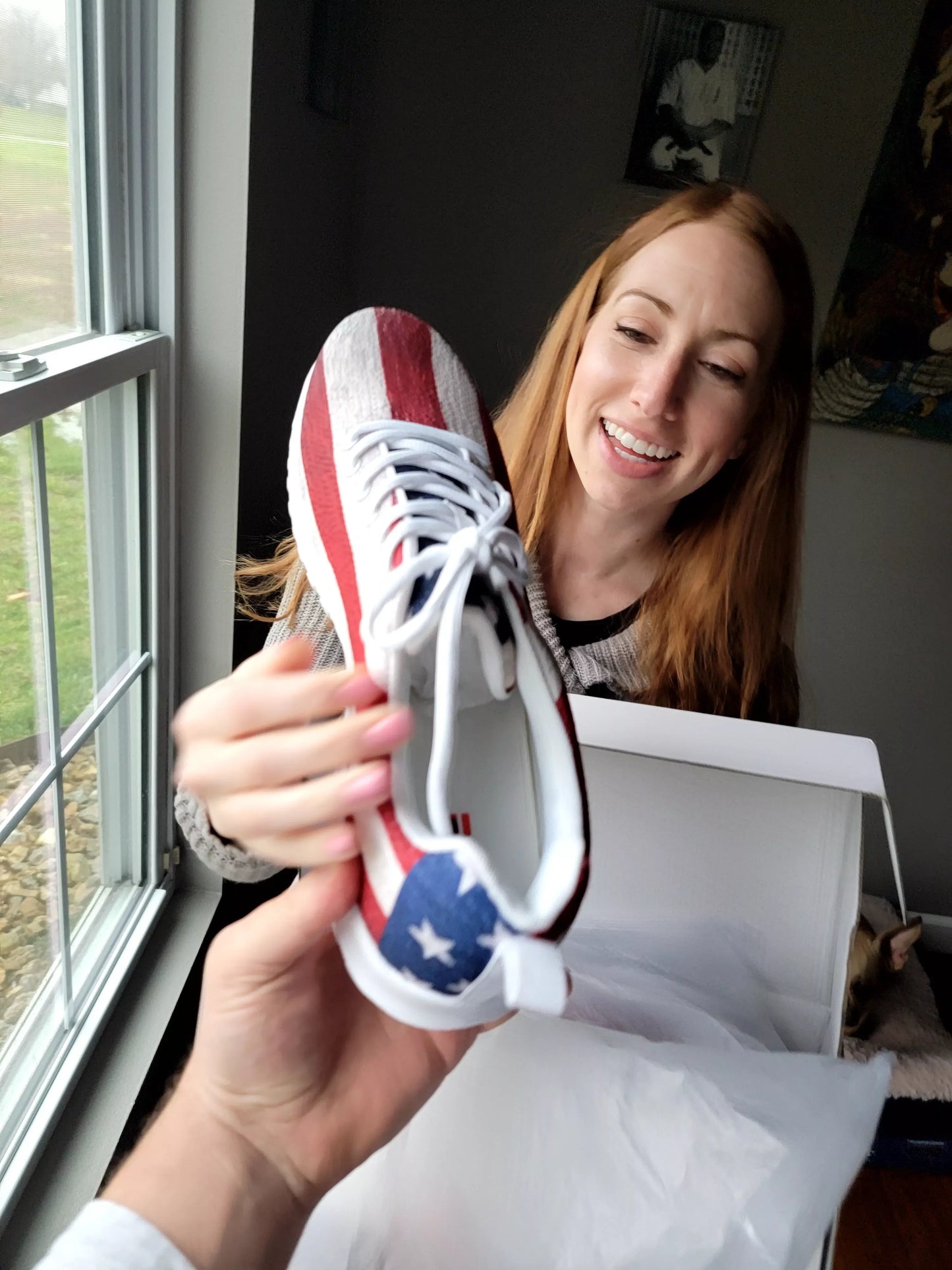 Men's Patriotic Star-Spangled Sneakers | Shop250America