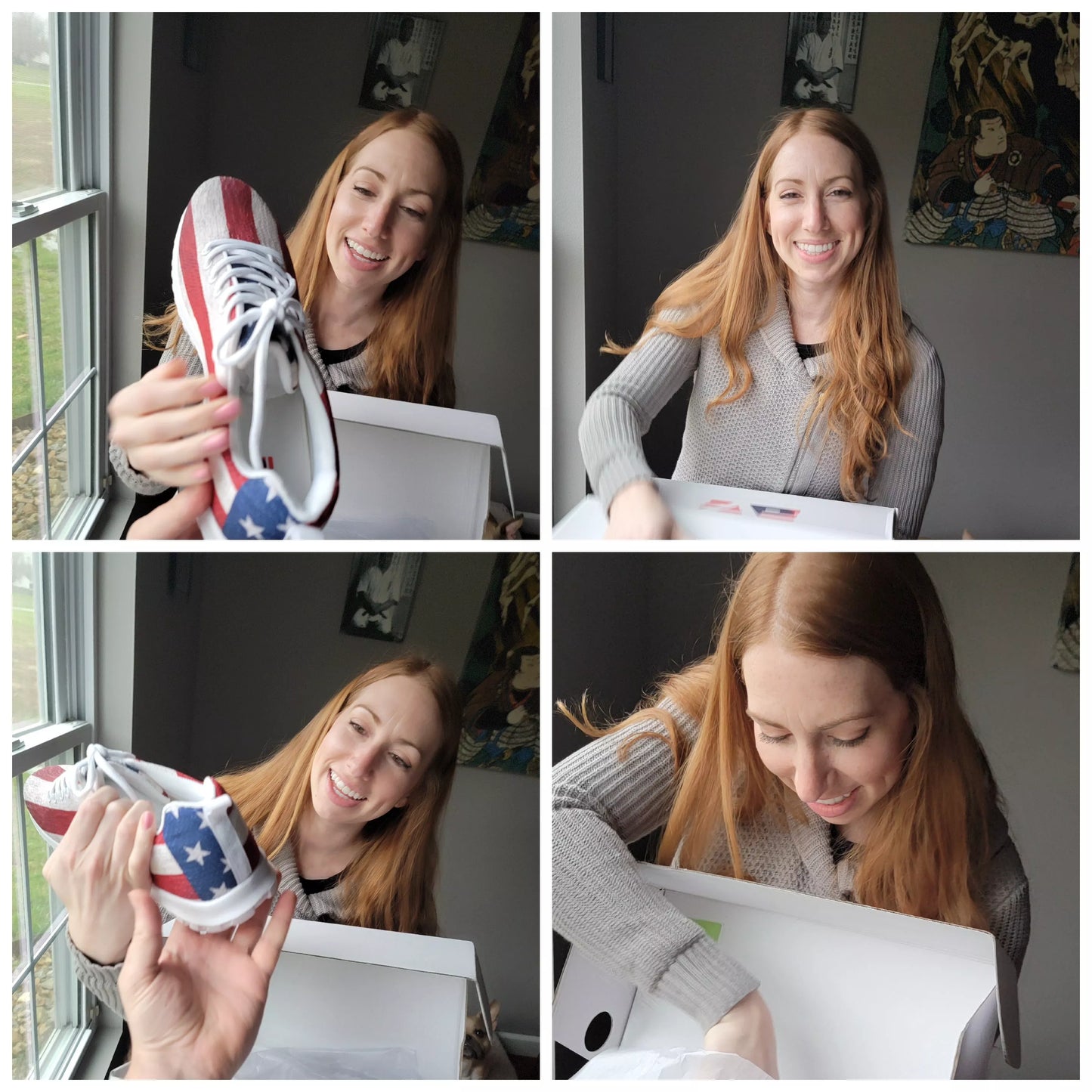 Men's Patriotic Star-Spangled Sneakers | Shop250America
