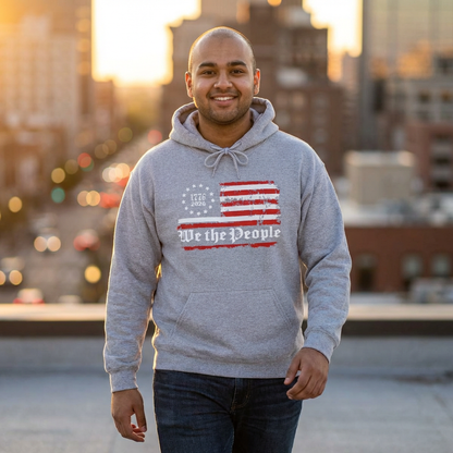 America 250 Flag Hoodie — We the People 1776