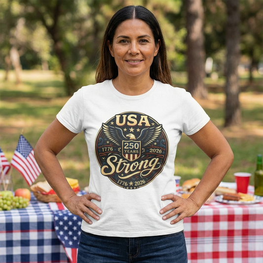 USA Strong Eagle Patriotic Shirt | American Pride Tee