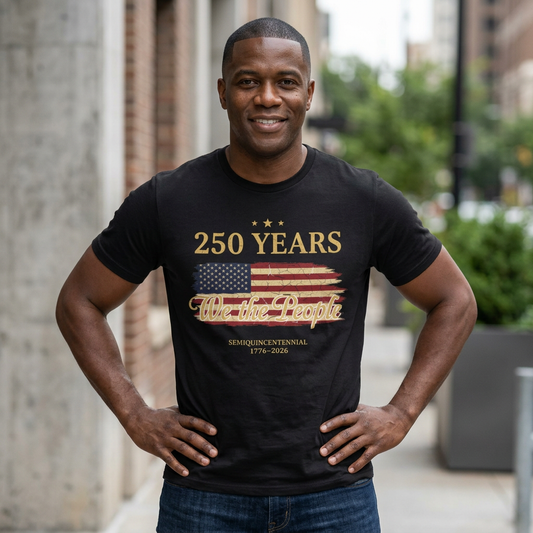 250 Years 'We the People' Tee - Semiquincentennial 1776–2026 Patriotic T-Shirt
