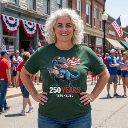 America 250 Dino Flag Boxy Tee