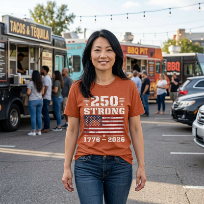 America 250 Strong 1776–2026 Unisex Tee