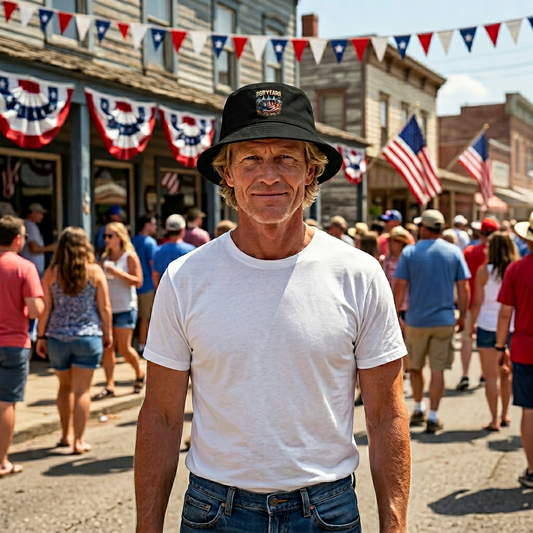 250 Years American Flag Bucket Hat – 1776–2026 Patriotic Cotton Cap