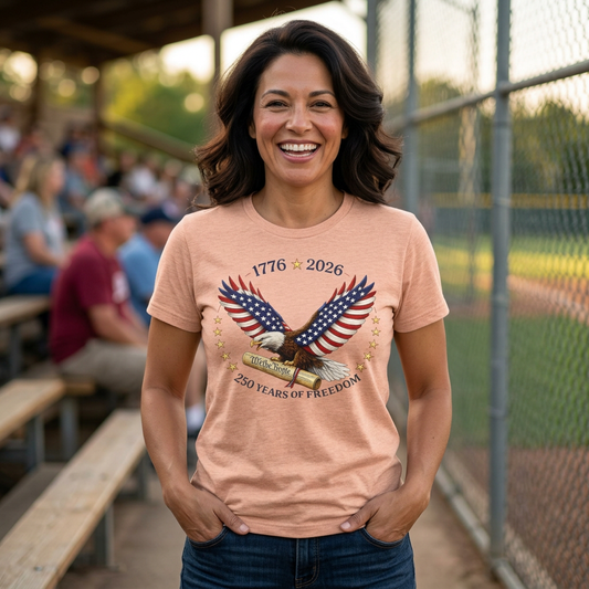 1776–2026 Eagle Patriotic Tee – 250 Years of Freedom