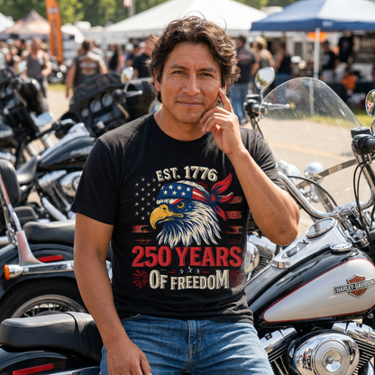 America 250 Freedom Eagle Tee — 250 Years of Freedom Shirt