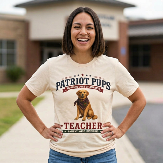 America 250 Scout the Teacher Tee — Patriot Pups™