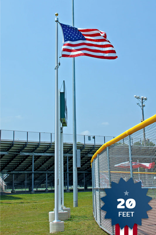 20ft Heavy Duty Flagpole - EC20