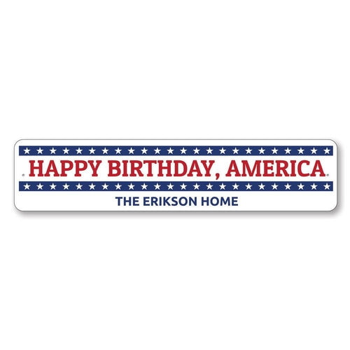 Happy Birthday America sign
