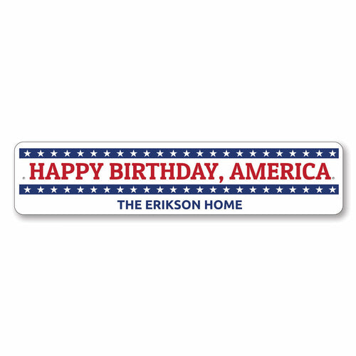 Happy Birthday America sign
