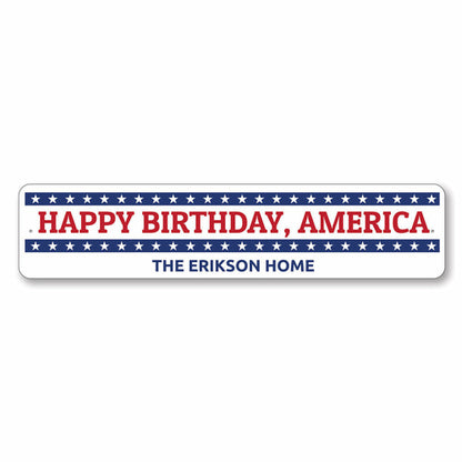 Happy Birthday America sign