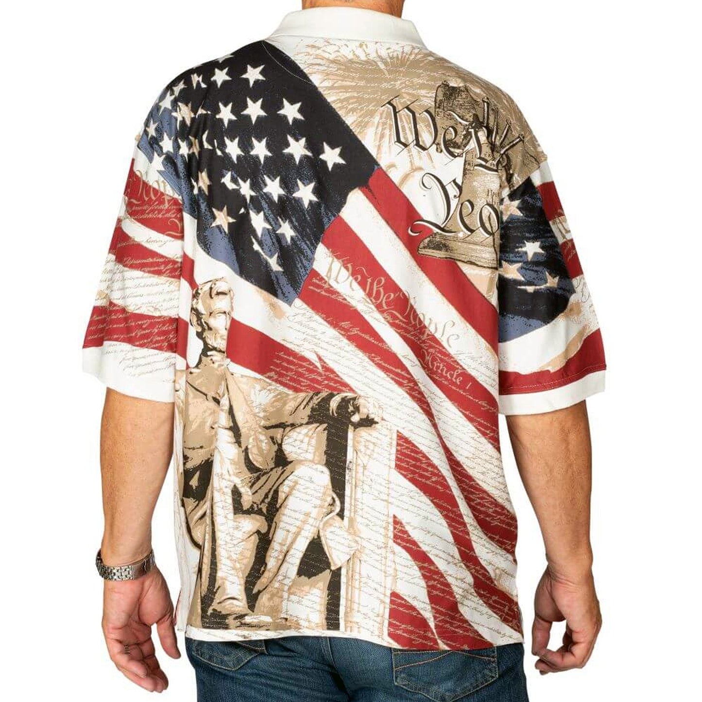 Abraham Lincoln Polo Shirt - Men's Cotton | The Flag Shirt