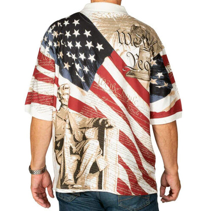 Abraham Lincoln Polo Shirt - Men's Cotton | The Flag Shirt