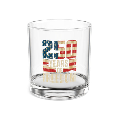 250 Years of American Freedom Rocks Glass – USA Semiquincentennial Edition