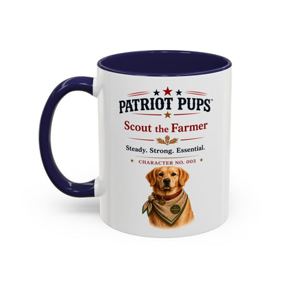 Scout the Farmer Coffee Mug | Patriot Pups™ | Steady Strong Essential