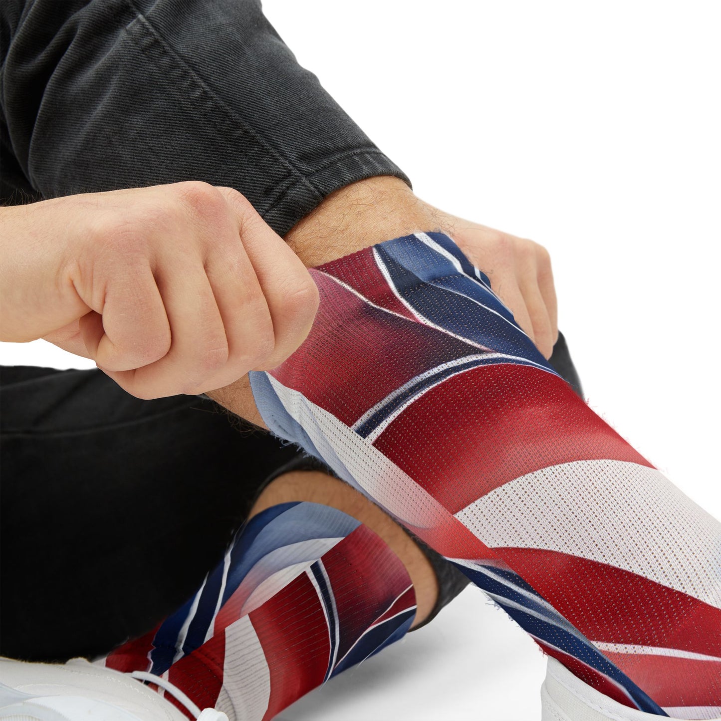 America 250 Abstract Swirl Sublimation Socks