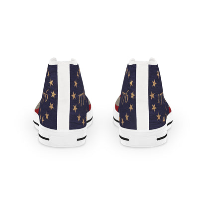 Men's Betsy Ross Flag High-Top Sneakers | Shop250America