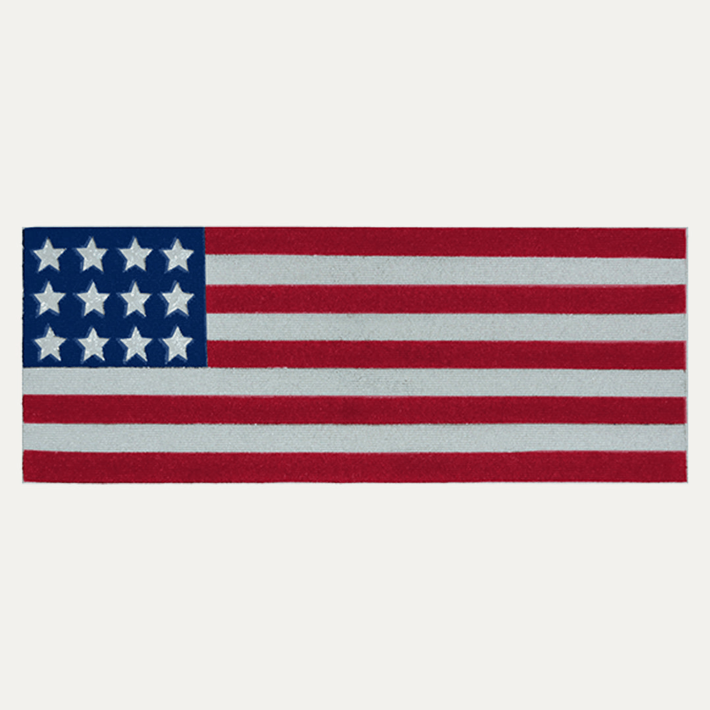 Patriotic Usa Flag Beaded Table Runner