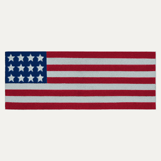 Patriotic Usa Flag Beaded Table Runner