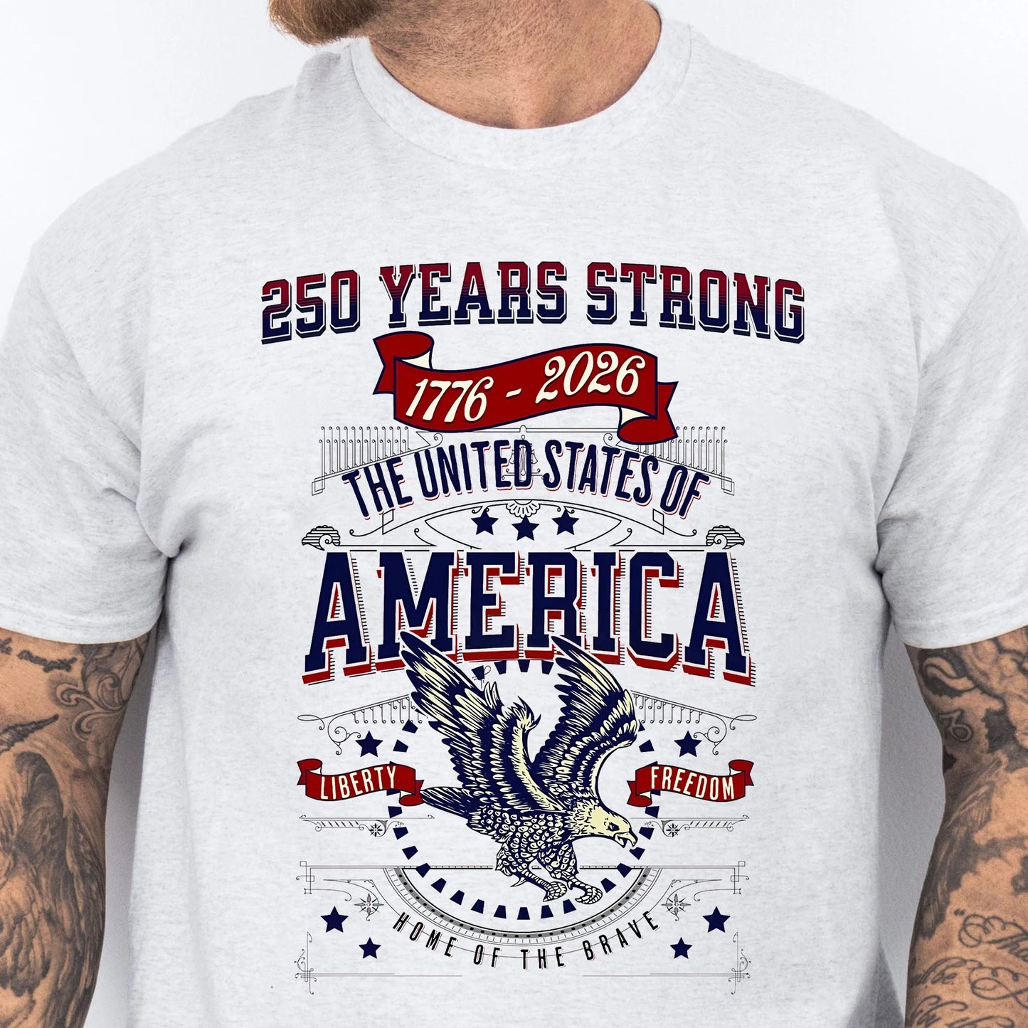 250 Years Strong USA Shirt | Happy 250th Birthday USA Shirt | America 250th Anniversary Tee | Independence Day T-Shirt 682535