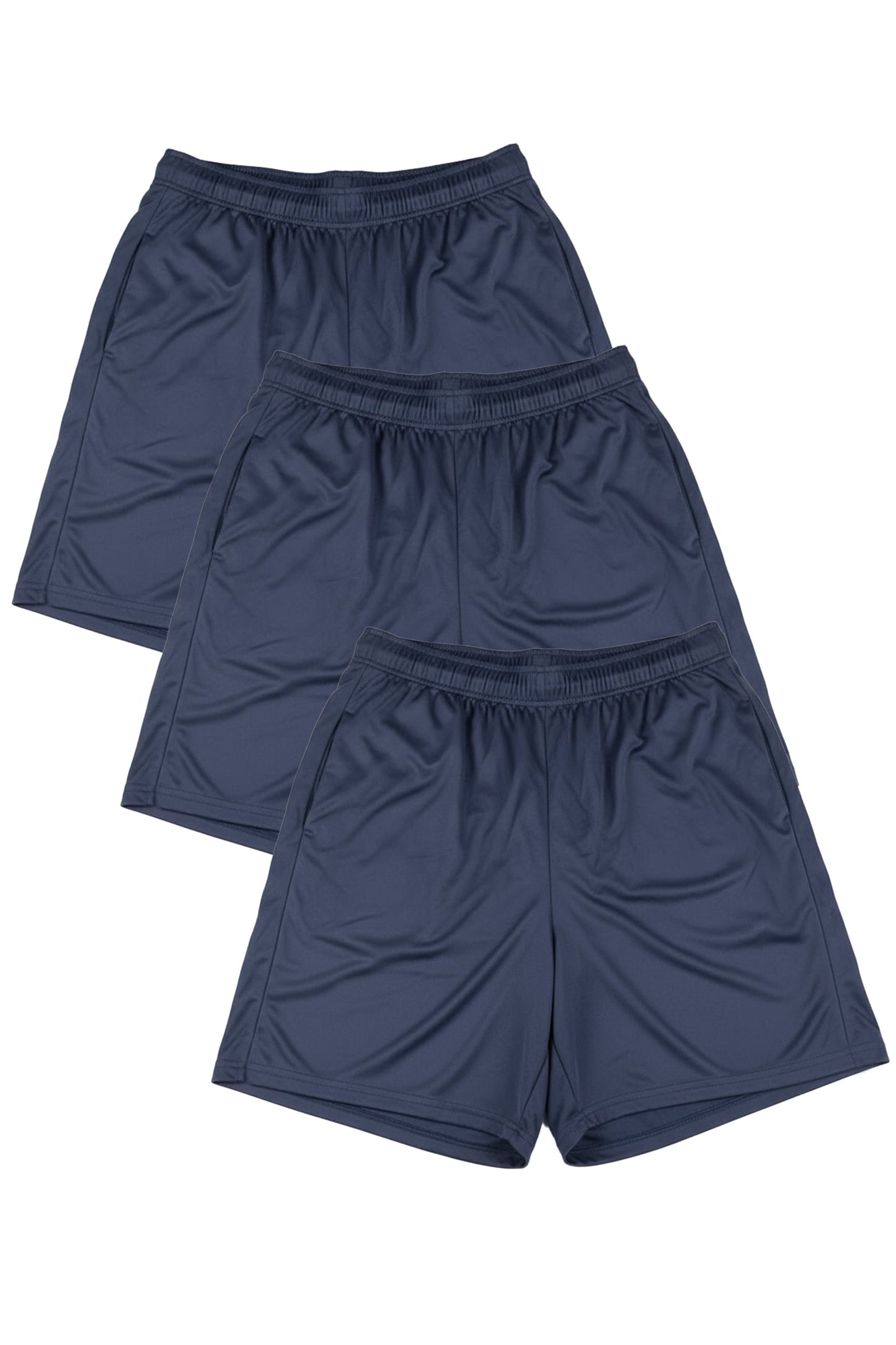 3-Pack Microtech™ 5'' Inseam Gym Short by WSI Sportswear, alternate view 3