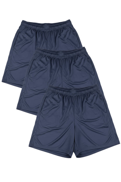 3-Pack Microtech™ 5'' Inseam Gym Short by WSI Sportswear, alternate view 3