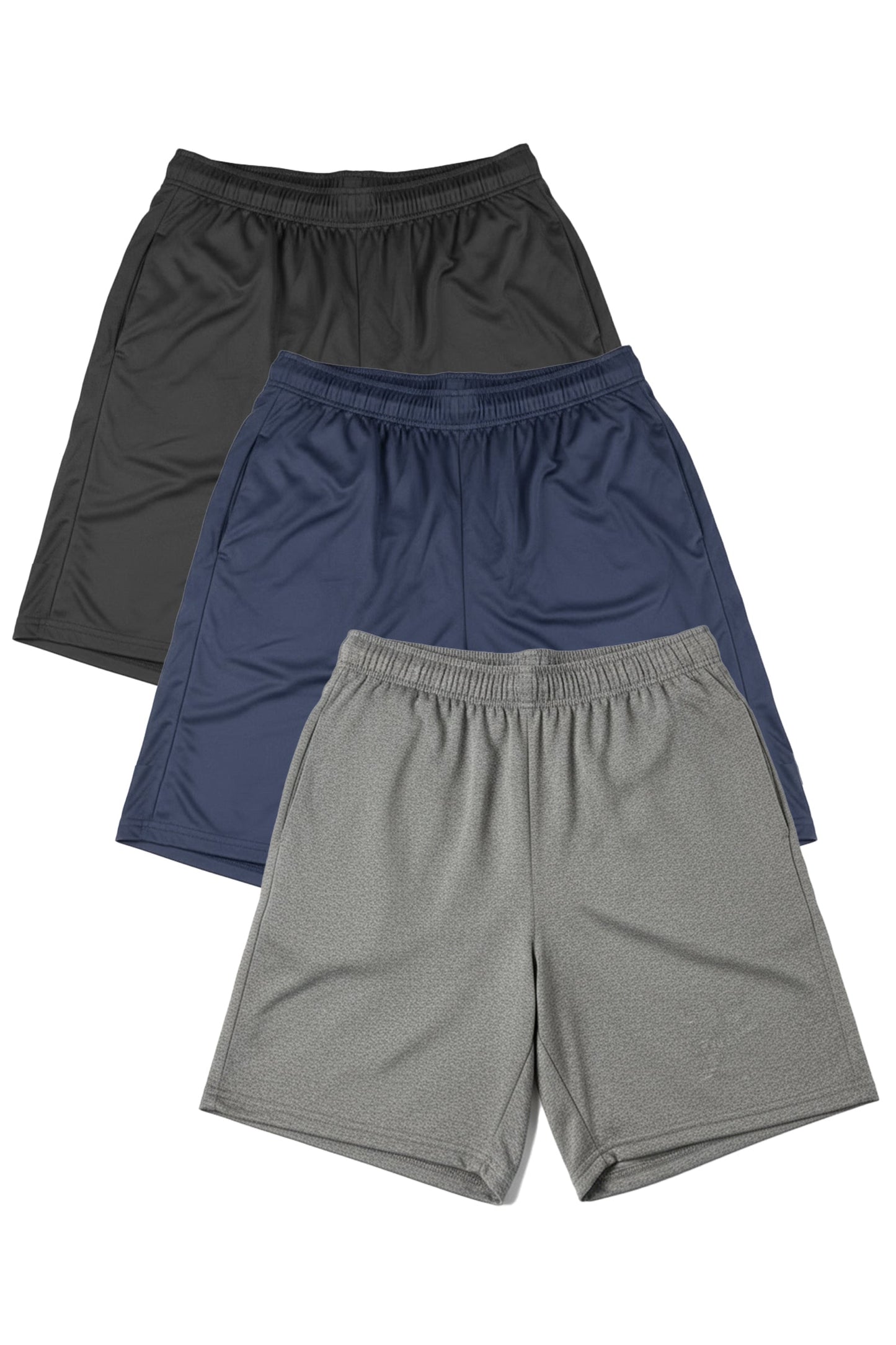 3-Pack Microtech™ 8" Inseam Gym Short by WSI Sportswear