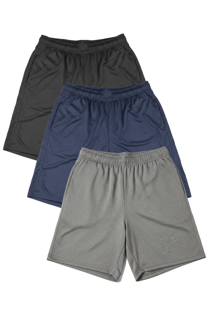 3-Pack Microtech™ 8" Inseam Gym Short by WSI Sportswear