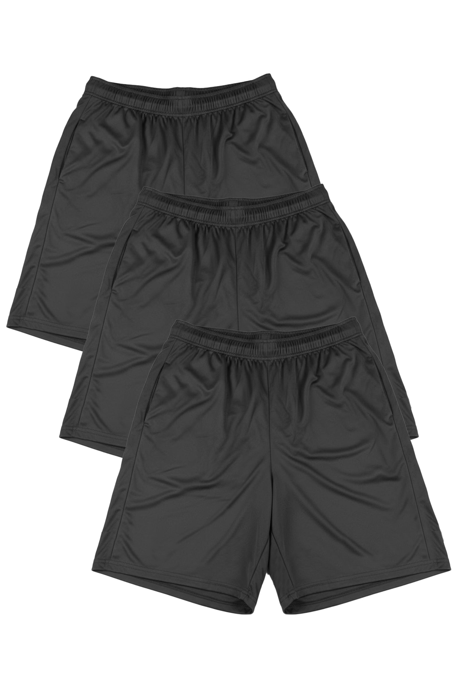 3-Pack Microtech™ 8" Inseam Gym Short by WSI Sportswear, alternate view 3