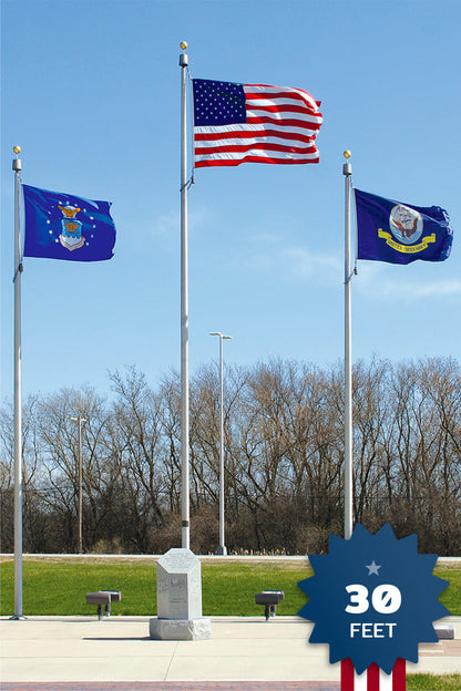 30ft Premium Flagpole - ECL30