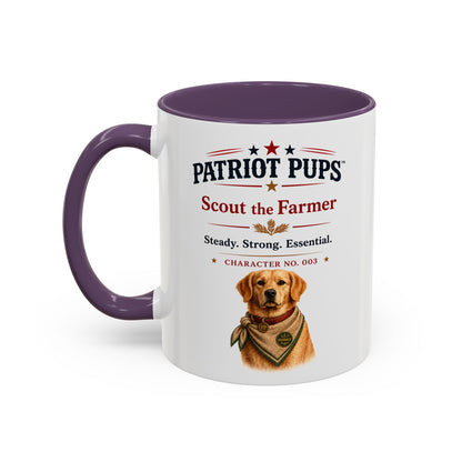 Scout the Farmer Coffee Mug | Patriot Pups™ | Steady Strong Essential