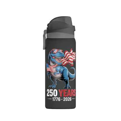 America 250 T-Rex Flag Insulated Bottle — 32oz Patriotic Drinkware