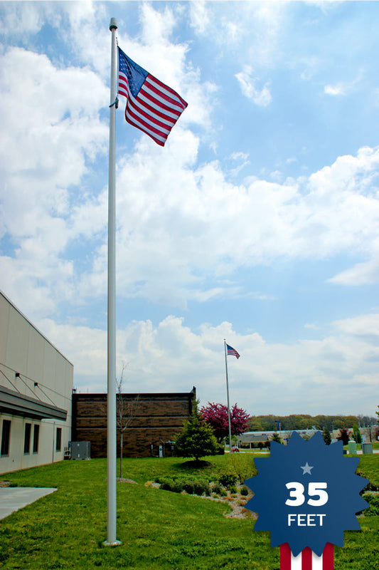 35ft Hurricane Flagpole - ECH35